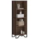shumee vidaXL Knjižna omara, rjav hrast, 50x31x137,5 cm, material na osnovi lesa