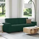 vidaXL Trosed temno zelen 220x78x84 cm žamet