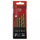 DEDRA-EXIM 6-delni set svedrov za kov HSS + kobalt + TiN, 135° WITS06