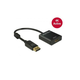 adapter DELOCK, DisplayPort (M) na HDMI (Ž), 4K, črn