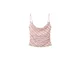 MANGO Top ILLO roza / karminsko rdeča / off-bela