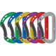 Petzl Spirit 6-Pack Bent Gate Carabiner Blue/Gray/Violet/Green/Red/Yellow