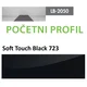 Profil Zidni MDF Početni LB-2050-A Soft Touch Black (723) 2800x139x18mm ( 026-080 )