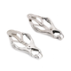 Kiotos Clover Nipple Clamps Silver