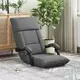 vidaXL Tlorisni stol Temno siva 66 x 66 x 80 cm blago