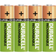 Duracell NiMH akumulatorska baterija Duracell, tipa AA, 1.300 mAh, 1,2 V, 4 komada, HR6, HR06, CEF8