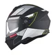 MT HELMETS prevračalna motoristična čelada Genesis SV Talo B2, črno-sivo-fluo rumena mat