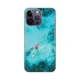 Silikonska maska za iPhone 14 Pro Max 6.7 Marbel Sky Print akvamarin