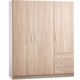 Ormar FANDRUP 145x176 3 vrata 3 fioke boja svetlog hrasta