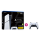 PlayStation 5 Digital Edition (Slim) + PlayStation 5 (PS5) DualSense Controller (belo-črna) igralne konzole