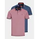 JACK & JONES Set muških majica 12191216, 2 komada, Roze i plava
