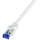 LOGILINK Priključni kabel Ultraflex\, Cat.6A\, S / FTP\, siv\, 0\,5 m LogiLink C6A022S RJ45 CAT 6a S/FTP 0.50 m siva 1 kos, (20416104)