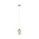 Luster na sajli LARSO 1xE27/15W/230V bela/bež