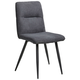 STOLICA antracit, crna metal, tekstil