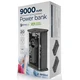 Gembird PB09-TQC3-01 Eksterana baterija, 9000 mAh, Crna