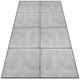 Decormat Zunanji tepih Betonske plošče 100x150 cm