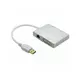 LINKOM Multiport hub USB 3.0 sa 4 porta - LINKOM495 HDMI, VGA, DVI, LAN port (RJ45), USB 3.0 - A, Bela