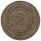 vidaXL Ručno rađeni tepih od jute crno-smeđi 180 cm