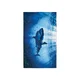 Hitro sušeča XXL plažna brisača SHARKON modra 150 x 210 cm, 100% mikrotkanina