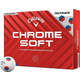 Callaway Chrome Soft 2024 White Golf Balls Red/Blue TruTrack