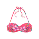 LASCANA Bikini zgornji del zelena/lila/oranžna/roza/bela