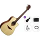LAG Tramontane 88 T88DCE Premium SET Natural Elektroakustična dreadnought