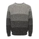 Only & Sons Pulover ONSBirk temno siva / pegasto siva