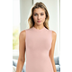 90805 Dewberry Sleeveless Turtleneck Women Undershirt-PINK