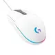 Logitech G203 Lightsync Gaming Wired Mouse, White USB, New