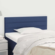 Vidaxl Posteljno vzglavje modro 100x5x78/88 cm blago