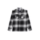 Jack & Jones Junior Srajca JJEJACKSON temno siva/črna/bela