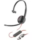 Poly Blackwire 3210 Monaural USB-C Black Headset +USB-C/A Adapter (Bulk) 8X2J8A6