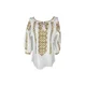 Rody’s forever Bluza za k noši Damenbluse IL26 weiß/braun , marimea 2XL bela
