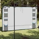 vidaXL Viseci organizator za šotore s shranjevanjem Siva 320 x 182 cm