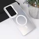 Torbica Magsafe Clear za Samsung S938B Galaxy S25 Ultra srebrna