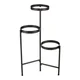 Autronic Stojalo za rože Flower stand - 3 tier, metal with glass (FA23-016)