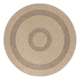 Črno-bež okrogla zunanja preproga o 80 cm Comilla – Ayyildiz Carpets