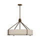 Open Design OR85679 - Luster na šipci DORETTO 6xE27/15W/230V O 70 cm smeđa/bež