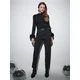 Sinsay - Pantalone straight fit sa pojasom - crno
