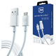 3MK Hyper Cable USB-A - Micro USB 1.2m 5V 2.4A White Cable