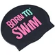 Borntoswim classic silicone swimming cap turkizna/črna