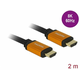 HDMI kabel z mrežno povezavo  2m Delock črn High Speed Ultra HD 8K eARC