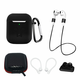 Kompletan set silikonskog kućišta za AirPods 2 / AirPods 1 - Crna KP27720