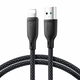 slomart Kabel joyroom multi-color series sa34-al3 usb-a/lightning 3a 1m - črn