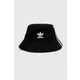 Pamučni šešir adidas Originals boja: crna, pamučni