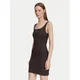 Guess Poletna obleka V6YK07 K4711 Rjava Slim Fit