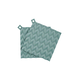 Podstavek za lonec DRŽLJIVO 19 cm, set 2 kosov, prašno zelena, silikon, RIG-TIG
