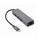 Adapter-konverter USB Tip C 3.1 na RJ45 10/100/1000 + 3 x USB 3.0 Aluminijum Gembird