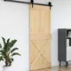 vidaXL Vrata NARVIK Naravna 95 x 210 cm Masiven borov les