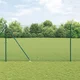 vidaXL Varjena žična ograja z 13 koničastimi stebri Zelena 1,6x25 m Jeklo
